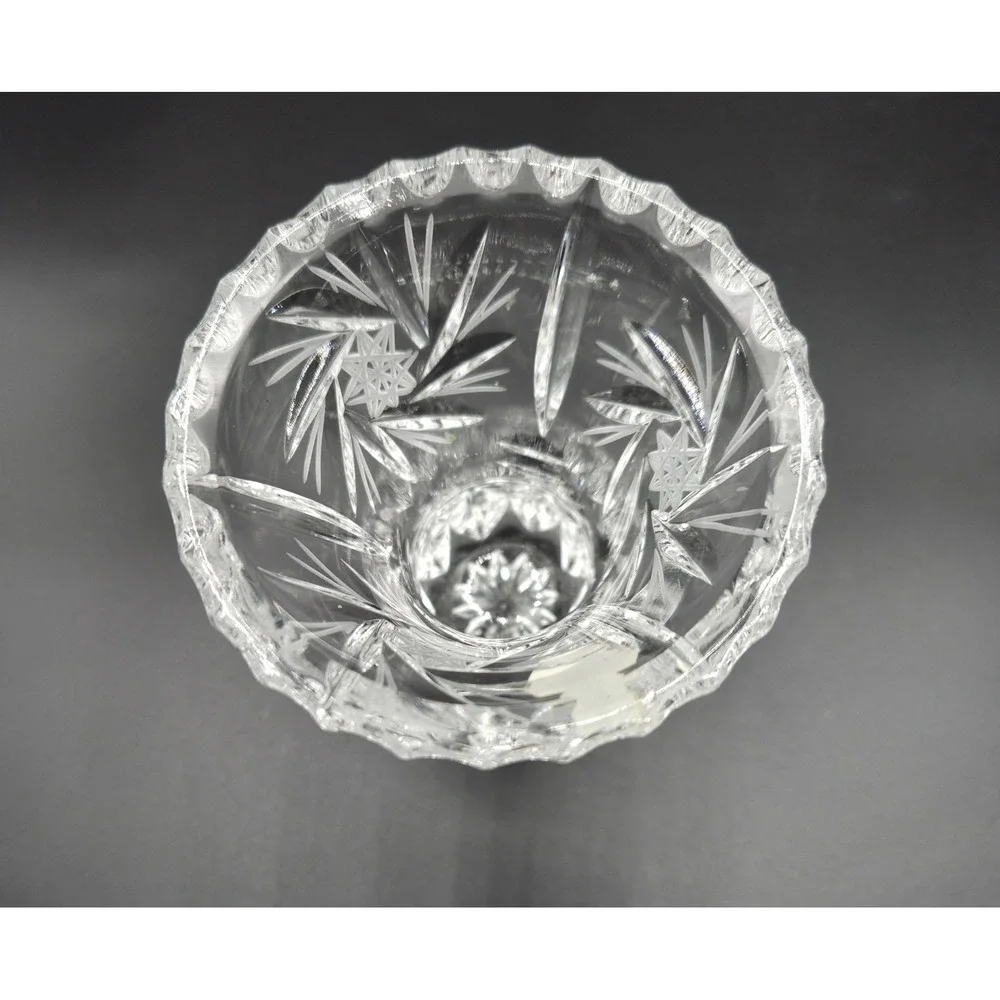 Vintage WARA Crystal 4in Clear Hand Cut‎ West Germany MCM